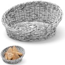 Bread display basket fruit slant round diameter 310 mm gray - Hendi 426562