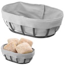Bread garbage can basket with grey bag oval - Hendi 427125