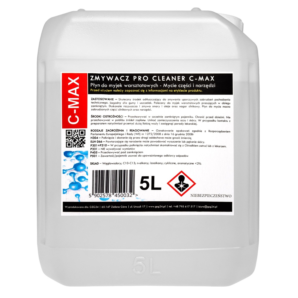 Liquid parts and tools remover for PRO CLEANER C-MAX 5L workshop washer.