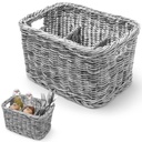 Spice cutlery dispenser basket with 4 compartments black - Hendi 426067