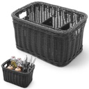 Spice cutlery dispenser basket with 4 compartments melange gray - Hendi 426074