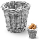 Serving basket for fried snacks gray mélange dia. 130x110 mm - Hendi 426043
