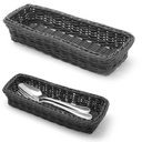 Galda piederumu grozs dakšiņas naži karotes melns 270x100x45 mm - Hendi 426098