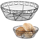 Decorative round wire basket for serving bread - Hendi 425862