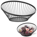 Wire basket fruit bowl black with matte coating diameter 280 mm - Hendi 427088