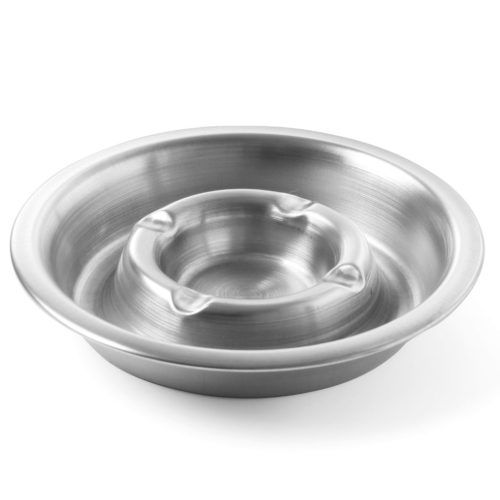 Peleninė su pelenų lataku iš nerūdijančiojo plieno 140 mm skersmens - Hendi 440001