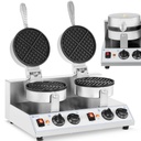 Round waffle maker double waffle diameter 185 mm 2600 W.