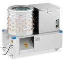 Plucking machine scaler for poultry chickens turkeys 2-in-1 drum diameter 50 cm 55 l 1.5 kW.