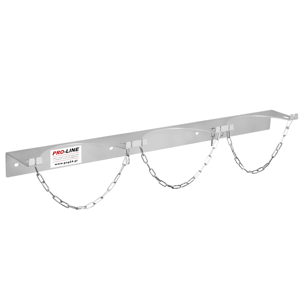 Wall mount for 3 gas cylinders max cylinder diameter 250 mm PRO-LINE