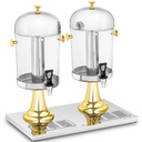 Refrigerated dispenser buffet juice beverage dispenser double 2 x 8 l