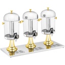 Refrigerated buffet juice dispenser beverage triple dispenser 3 x 8 l