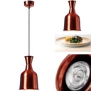Infrasarkanā infrasarkanā pārtikas sildīšanas lampa piekaramais misiņa diametrs 19 cm 250 W
