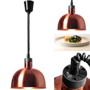 Infrasarkanā infrasarkanā pārtikas sildīšanas lampa vara kulons dia. 29 cm 250 W