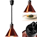 Infrasarkanā infrasarkanā pārtikas sildīšanas lampa vara kulons 27 cm diametrs 250 W 250 W