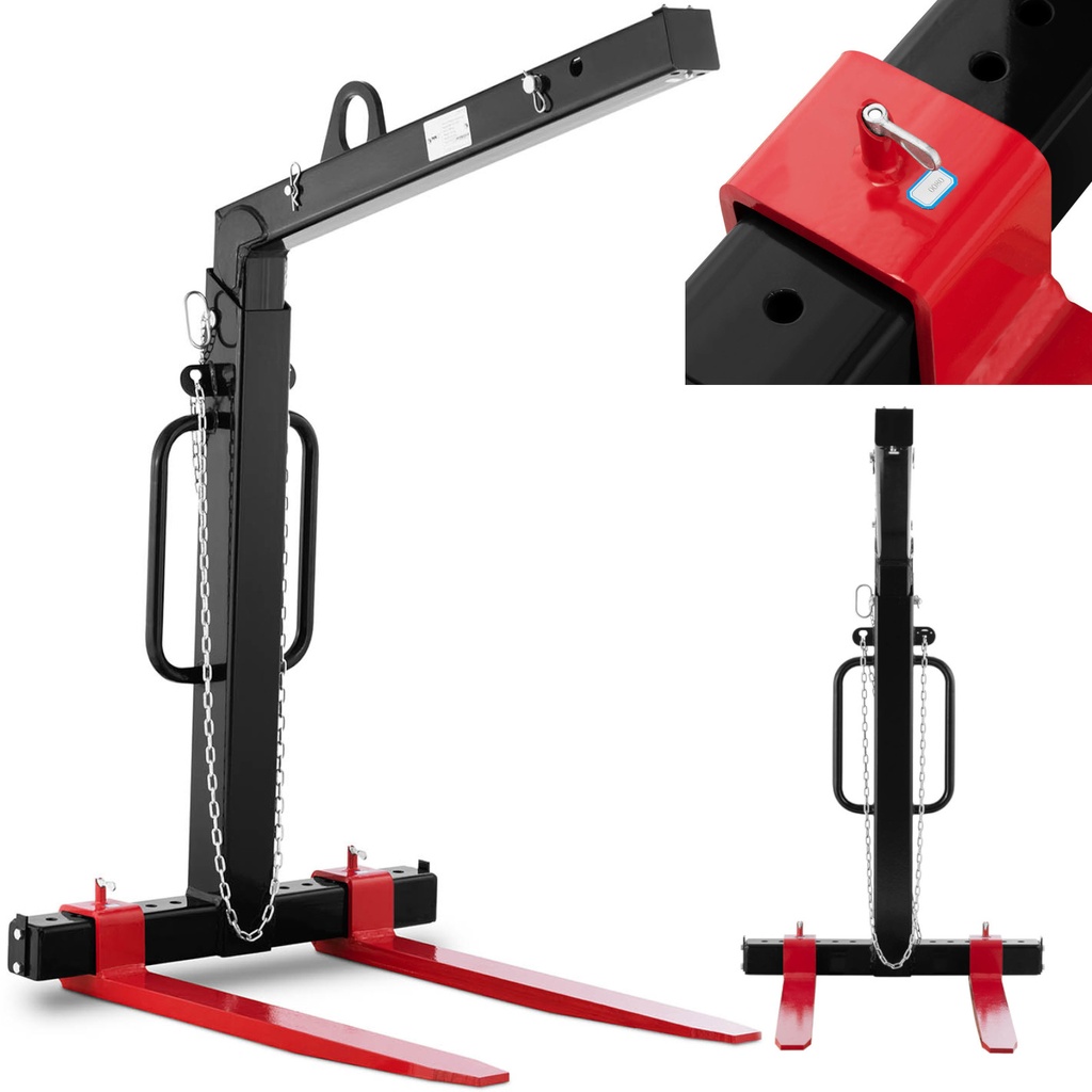 Pallet crane forks HDS self-leveling adjustable up to 1500 kg 1.5 t
