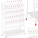 Laboratory test tube drying rack with drip tray for 48 test tubes