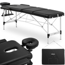 Bordeux Black portable folding massage bed table up to 180 kg black