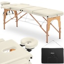 Massage table wooden portable folding massage bed Marseille Beige up to 227 kg beige
