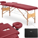 Massage table wooden portable folding massage bed Toulouse Red up to 227 kg red