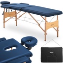 Massage table wooden portable folding massage bed Toulouse Blue up to 227 kg blue