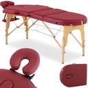 Portable massage bed table foldable with wooden frame Colmar Red up to 227 kg red