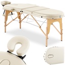 Portable massage bed table foldable with wooden frame Colmar Beige up to 227 kg beige