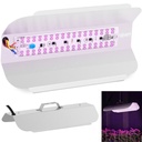 Viso spektro augalų augimo lempa 25 x 12 cm 136 LED 50 W sidabrinė