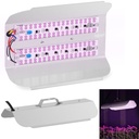 Viso spektro augalų augimo lempa 25 x 17 cm 136 LED 100 W sidabrinė
