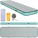 Gimnastikos takelis akrobatinis pripučiamas kilimėlis 400 x 100 x 20 cm žalias