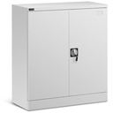 Metal office filing cabinet with key lock 2-shelves