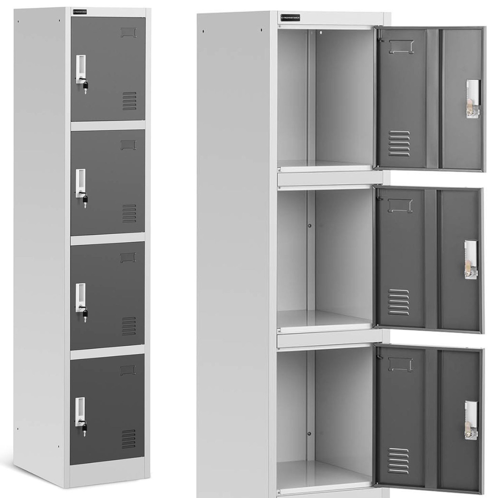 Social breakfast locker metal locker with key locks 4-door locker