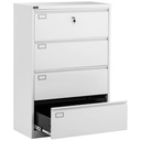 Metal office filing cabinet for A4/F4 document files 4 drawers