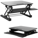 Laptop monitor workstation table adjustable 165-415 mm up to 15 kg
