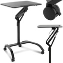 Mobile laptop stand table on wheels adjustable height 85-116 cm up to 10 kg.