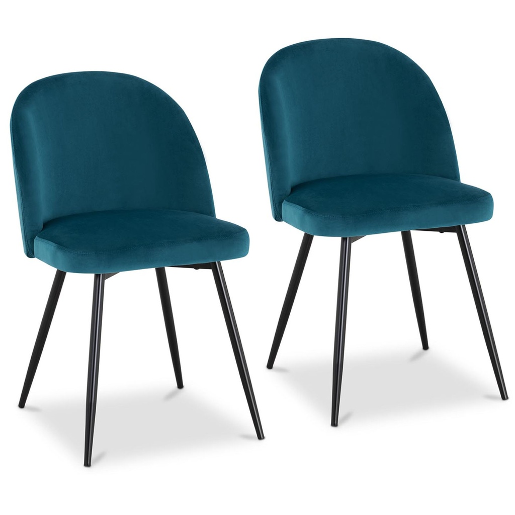 Velour upholstered chair for kitchen living room office modern 2 pcs. TURKISH