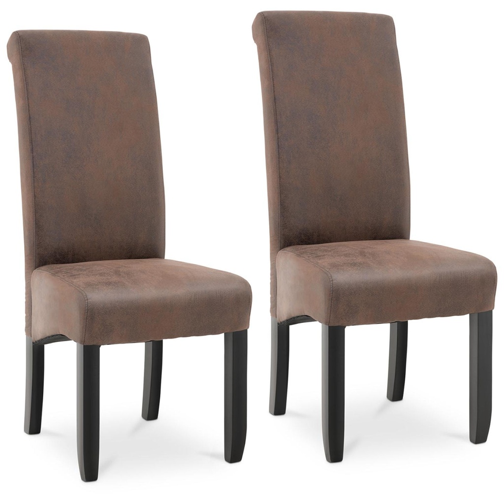 Upholstered chair for dining room living room 2 pcs. ANTIQUE BRONZE