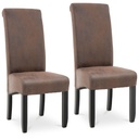 Upholstered chair for dining room living room 2 pcs. ANTIQUE BRONZE