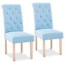 Upholstered chair for dining room living room 2 pcs. BLUE
