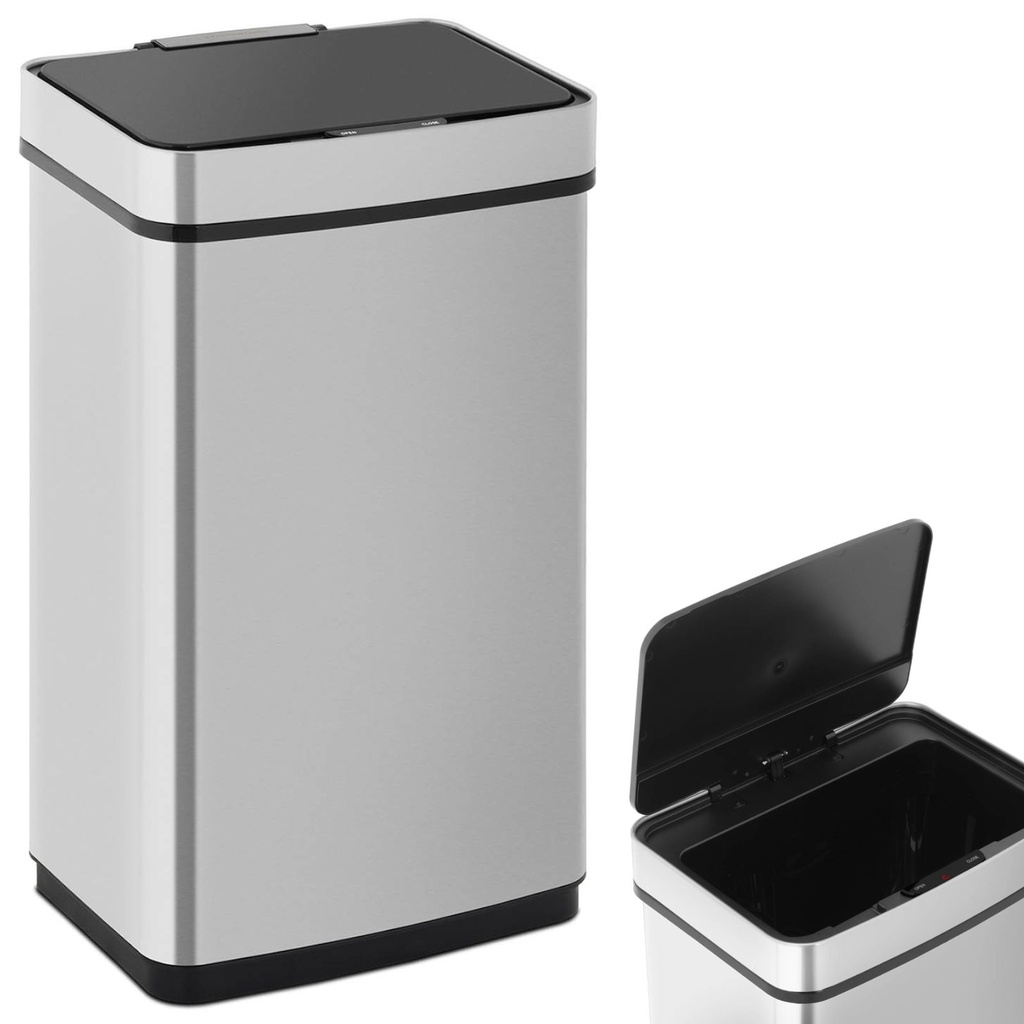 Rectangular automatic non-contact waste garbage can with motion sensor 30 cm 60 l