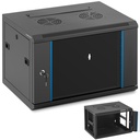 19'' sieninė serverių spinta 6U IP20 iki 60 kg 54x40x35 cm BLACK