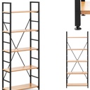 Bookcase loft decoration industrial max 150 kg 5 shelves