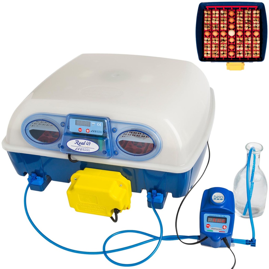 Incubator hatcher for 49 eggs automatic with humidification system professional 150 W.