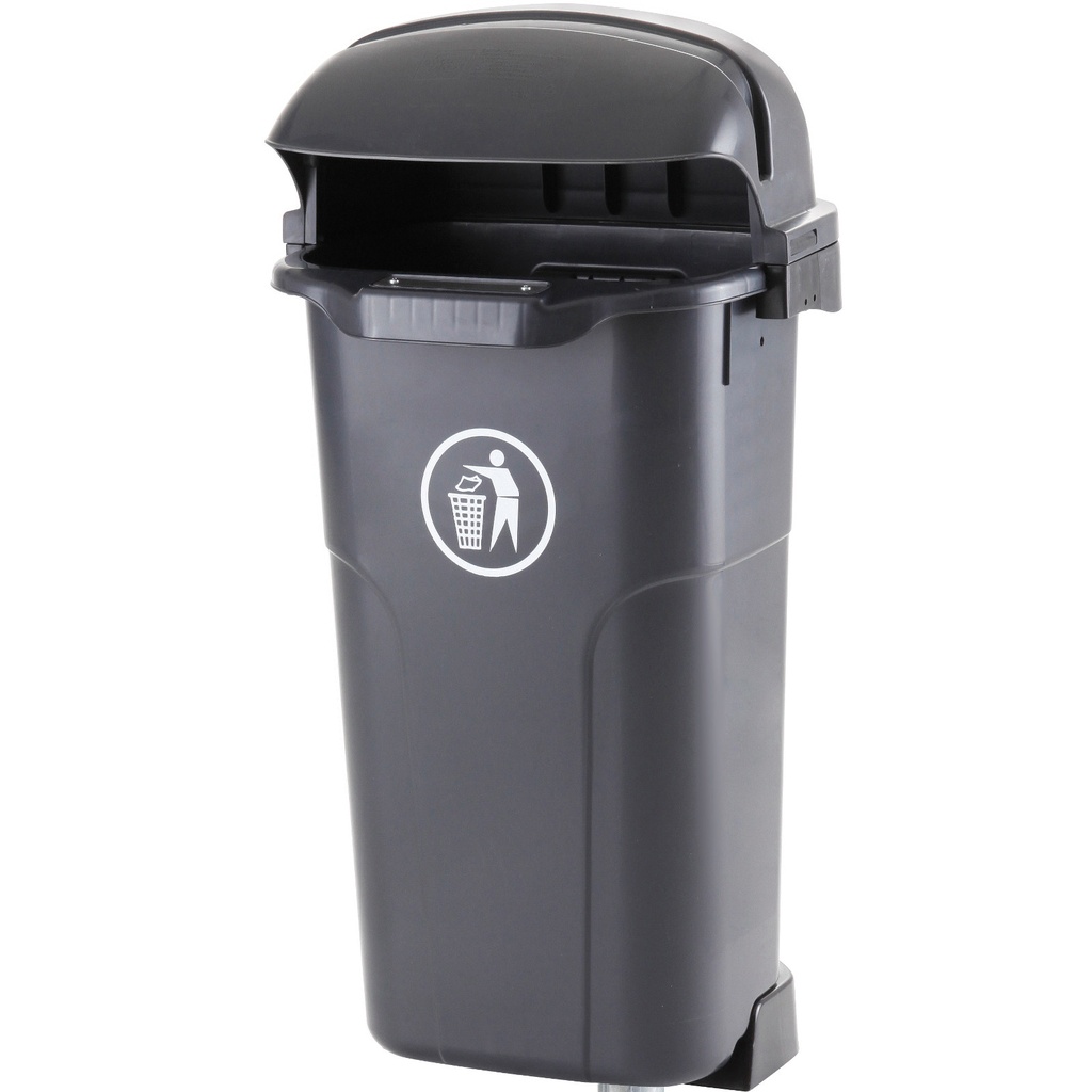 URBAN BIN 50L urbānais statņu un sienas spainis - melns