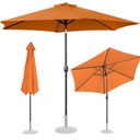 Garden umbrella round large tilt with crank 300 cm diameter orange