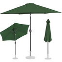 Garden patio umbrella round tilt with crank 270 cm diameter green.