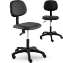 Workshop work chair with backrest up to 120 kg 450-590 mm black
