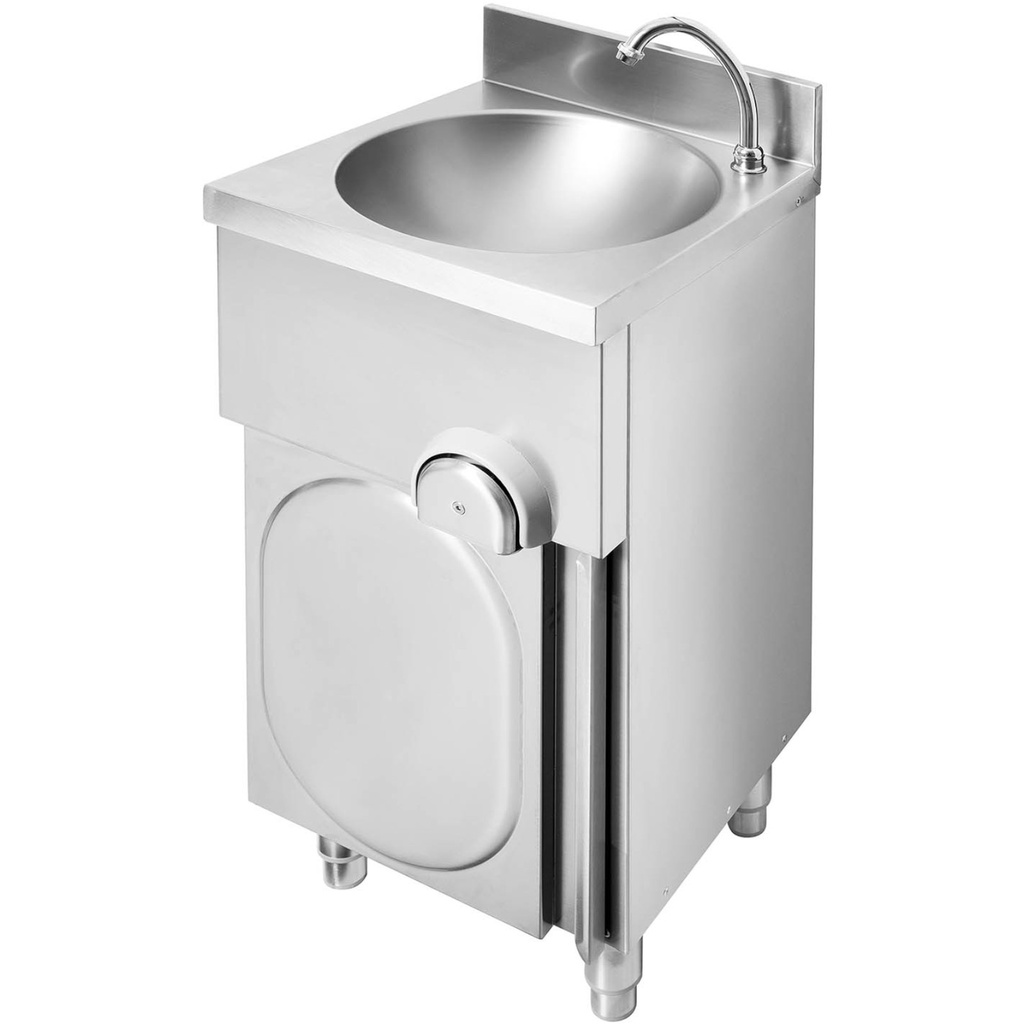 Sink touchless basin with knee switch faucet free-standing STAL ¶ 340 x 125 mm