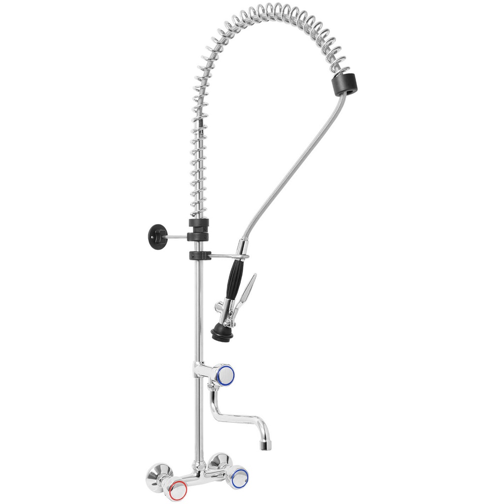 Catering kitchen sink faucet with shower tap 100 cm