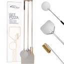Accessory set of pizza tools 2 shovels brush stand 120 cm 4 el.