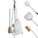 Accessory set of pizza tools 2 shovels brush stand 90 cm 4 el.